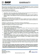 WALLTITE XL01 - Warranty for Material